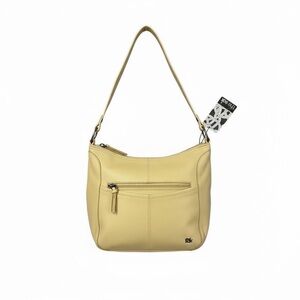 The Sak Leather Shoulder Bag in Pale Yellow